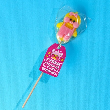 Formal candy "sponges with a duck", taste: pineapple, without sugar, 15 g.-3