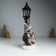 Souvenir Polystone Light "Hedgehogs in winter outfits at the lamppost" 12.5x10.5x31.5 cm