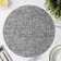 Serving napkin on the table “DI”, d = 38 cm, dark gray color