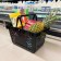 Consumer plastic basket 20 l, black color