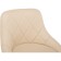 Barrier stool Curt metal/eco -leather, beige/chrome 45x50x84 cm