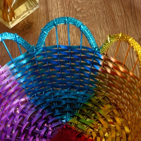Lafifa fruit basket aluminum, 27x27x13 cm-1