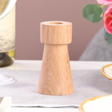 Candlestick, model No. 11, 5.6 x 10 cm, beech-1