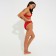 Female Separate Minaku swimsuit with assemblies Red color, size 48