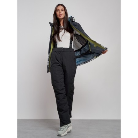 Ski jacket female, size 42, black color-9