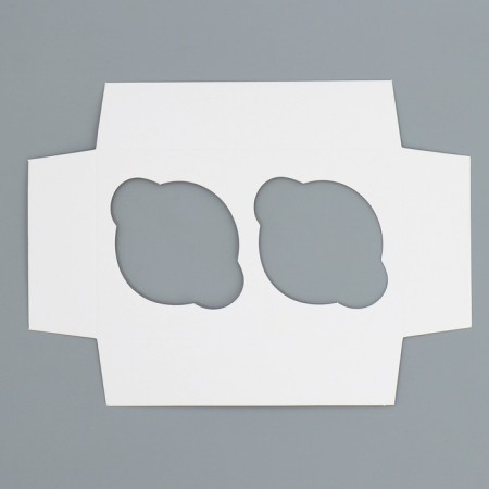 Capcake box, confectionery packaging with a window, 2 cells, “for the best educator”, 16 x 10 x 10 cm-5
