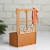 New Year. Wooden Kashpo, 15.5 × 9 × 23.5 cm "New Year", gift packaging
