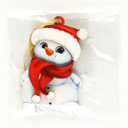 New Year's prefabricated pendant on the Christmas tree "New Year! Snowman"-2