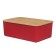 Khlebnitsa Oursson, 29.6 × 19.6 × 11 cm, with a cutting board, red