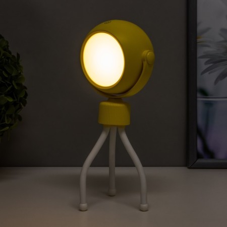 Octopus table lamp LED 2W USB AKB yellow 6x6x20.5 cm Risalux-4