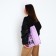 Bag-shop "Girl", without lightning, without lining, lilac color
