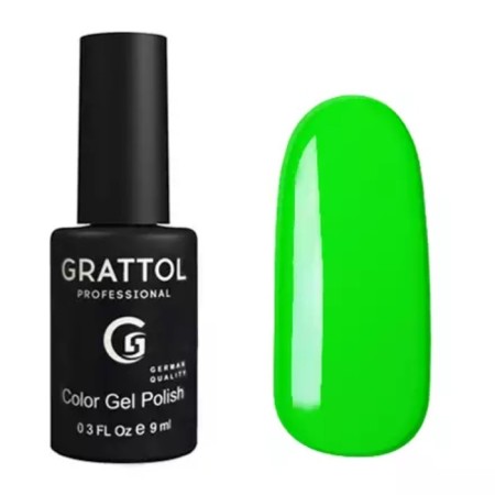Grattol Color Gel Polish, No. 037 Lime, 9 ml