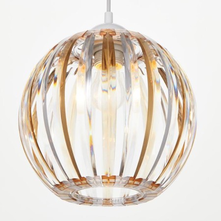 Lamp Bayerlux 4330/1, 1he27 15W, brown/transparent 21x24+60 cm