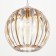 Lamp Bayerlux 4330/1, 1he27 15W, brown/transparent 21x24+60 cm