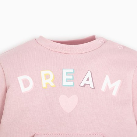 Costume: sweatshirt and pants crumb I Flower, height 86-92 cm, pink-4