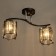 Astril chandelier 2he27 40W Black 45.5x12.5x28.5cm Bayerlux
