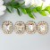 Decor for creativity Metal "Medallion octagonal" transparent crystal rhinestones 2x1.5 cm