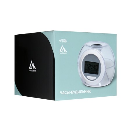 Luazon LB-06 alarm clock, 7 display colors, 6 melodies, transparent-8