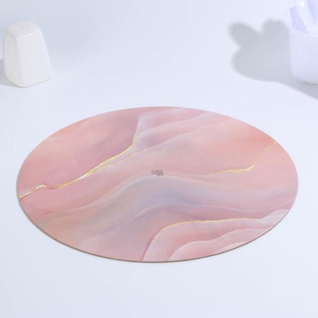 Stead under the cake reinforced, confectionery packaging, "marble", 26 cm, 2.5 mm