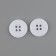 Button 4 punctures, d = 20 mm, white color