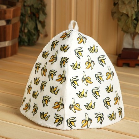 Bath cap with a print "Banana"
