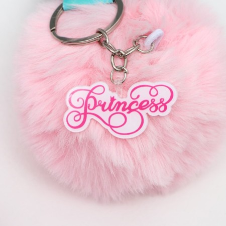 Fluffy keychain, children's “Magic Girl”, 9 x 10 cm-2