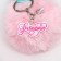 Fluffy keychain, children's “Magic Girl”, 9 x 10 cm