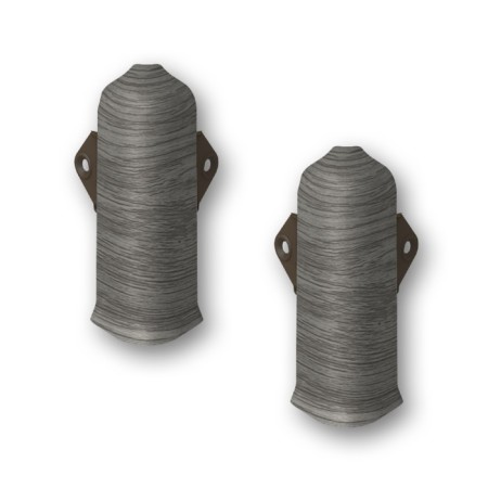 The angle external lexide 80mm with fasteners is gray pine (2pcs/blister)