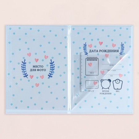 Folder for the birth certificate "Diplon" Blue Bant, A5-2