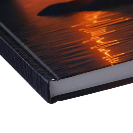 A4 notebook, 160 sheets in the sunset cage, solid cover, glossy lamination, an offset block 60g/m2-2