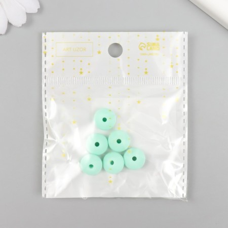 Busina silicone "flattened" mint green d = 1.2 cm-2