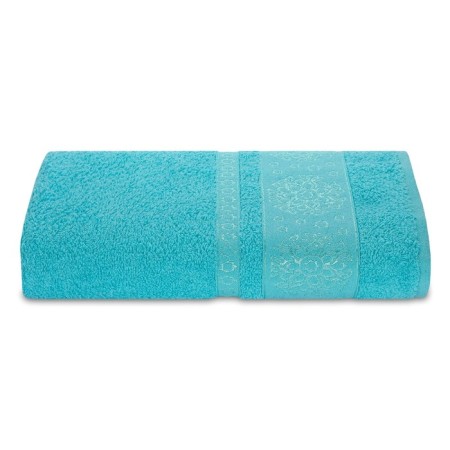 Terry towel “Linda”, 420 g, size 70x140 cm, turquoise color-1