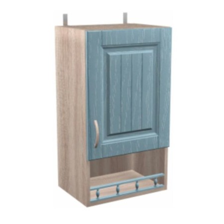 A cabinet with a plot of country shelf 450x300x720 dairy oak/blue