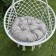 Villy swing pillow, diameter 60 cm, color light gray