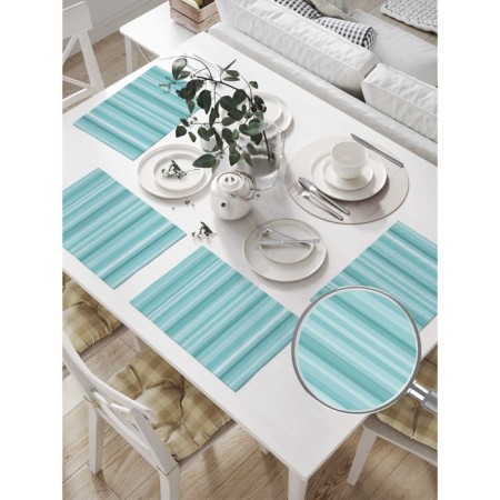 Set of napkins for setting the table "Vertical light", rectangular, size 32x46 cm, 4 pcs-1