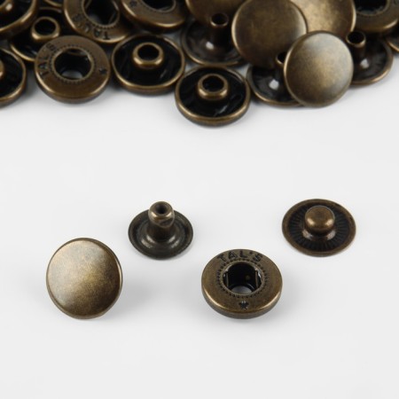Installation button, alpha (S-shaped), d = 15 mm, antique color-1