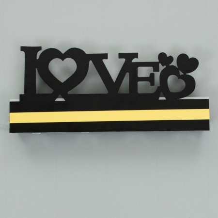 Bra "Love" LED 4000K 12W black 38x20x4cm-1