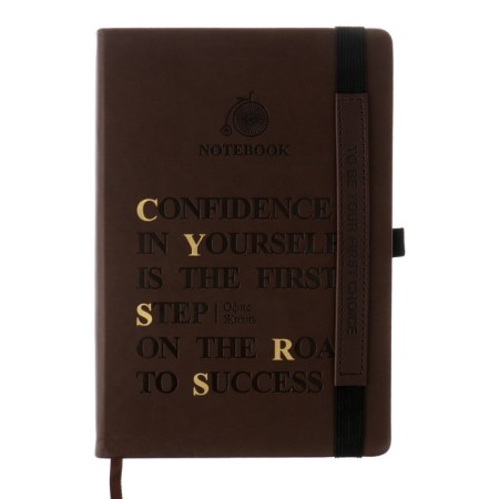 Diary of a low -up a5, 140 sheets in a cage, elastic band, leatherette cover, mix-5