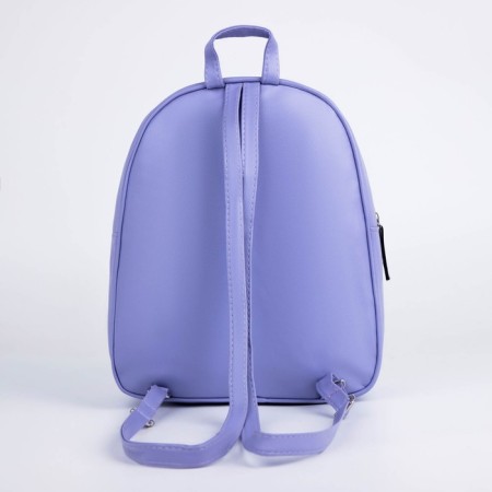 Baby backpack for girls made of artificial leather "Star", plush strip, 27x23 x 10 cm-2