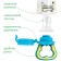 Nibbler with silicone mesh "beloved son", blue color