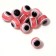Bead "Eye" Round, 1 × 1 × 1 cm, (set 10 pcs.), Pink color