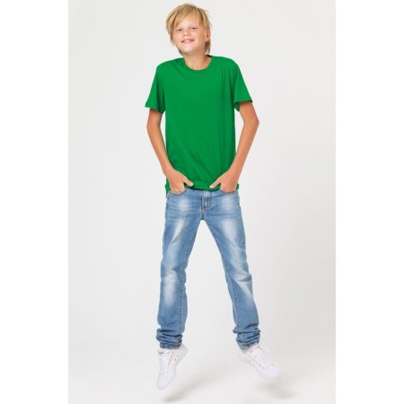T -shirt for a boy, height 104 cm, green color-2