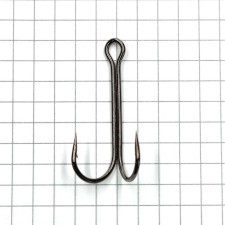 The hook Namazu Double Hook Long, Size 1 Int, BN color, double, 40 pcs.