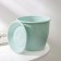 Plastic pot "Venice", d = 19, with a pallet, mint