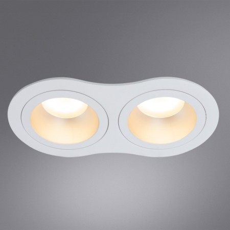 Pointed-built lamp Arte Lamp Alkes A2161PL-2WH, GU10, 2x50 W, 9.2x17.5x3.6 cm, white-2