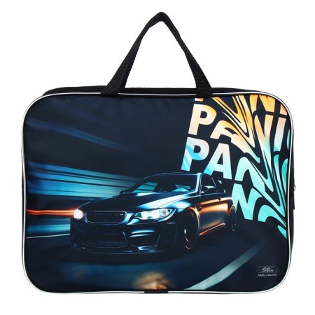 Folder with handles Textile A4, 350 x 270 x 70 mm, calligrata "Call Panic"-1