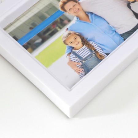 Photo frame plastic in 6 photos 10x15 cm "African lily" white 36x49 cm-1
