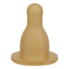 Latex large nipple with a X-shaped hole for cereals, from 6 months.