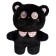 Soft toy "cat", 23 cm, black color