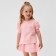A set for a girl (sweatshirt and skirt) minku, pink color, height 98 cm
